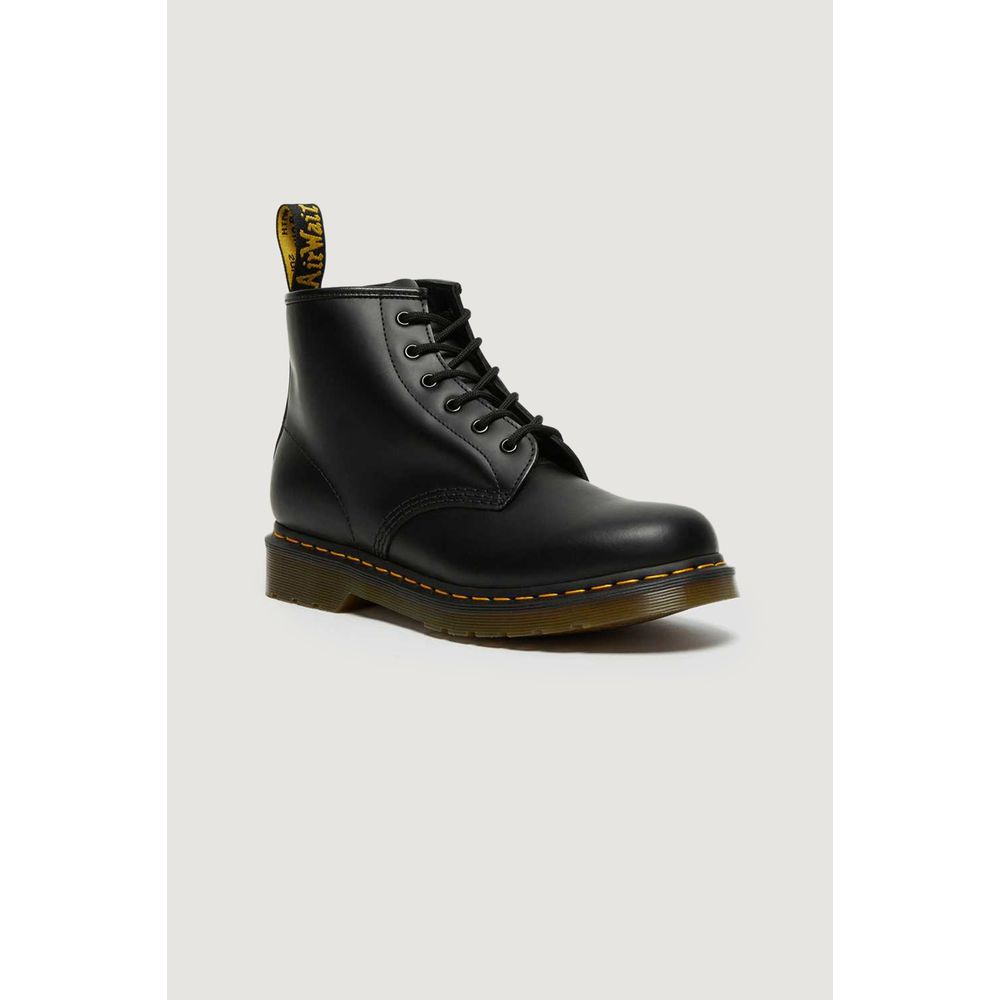 Dr. Martens sort læderstøvle