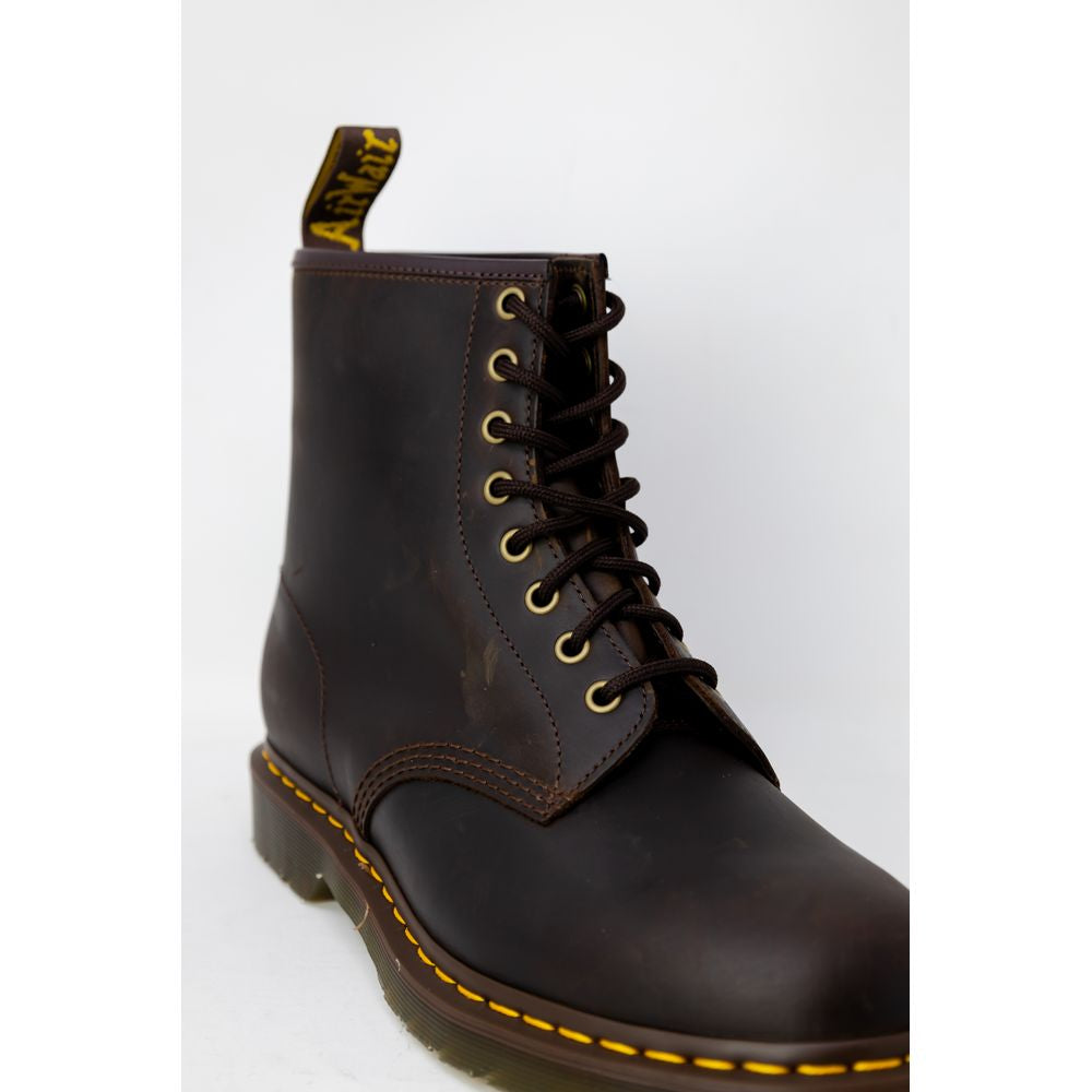 Dr. Martens brun læderstøvle