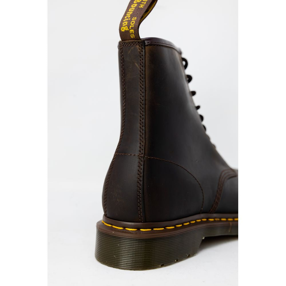 Dr. Martens brun læderstøvle