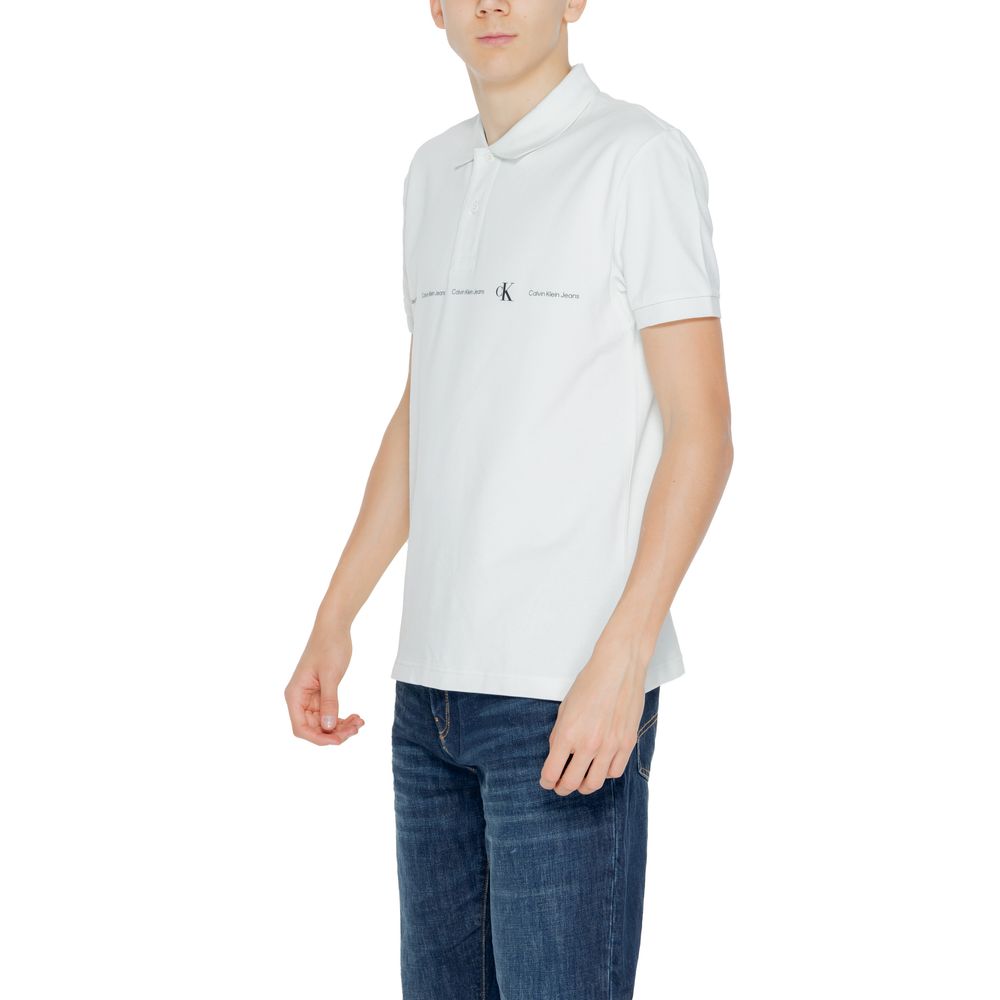 Calvin Klein Jeans Grøn bomuldspoloshirt