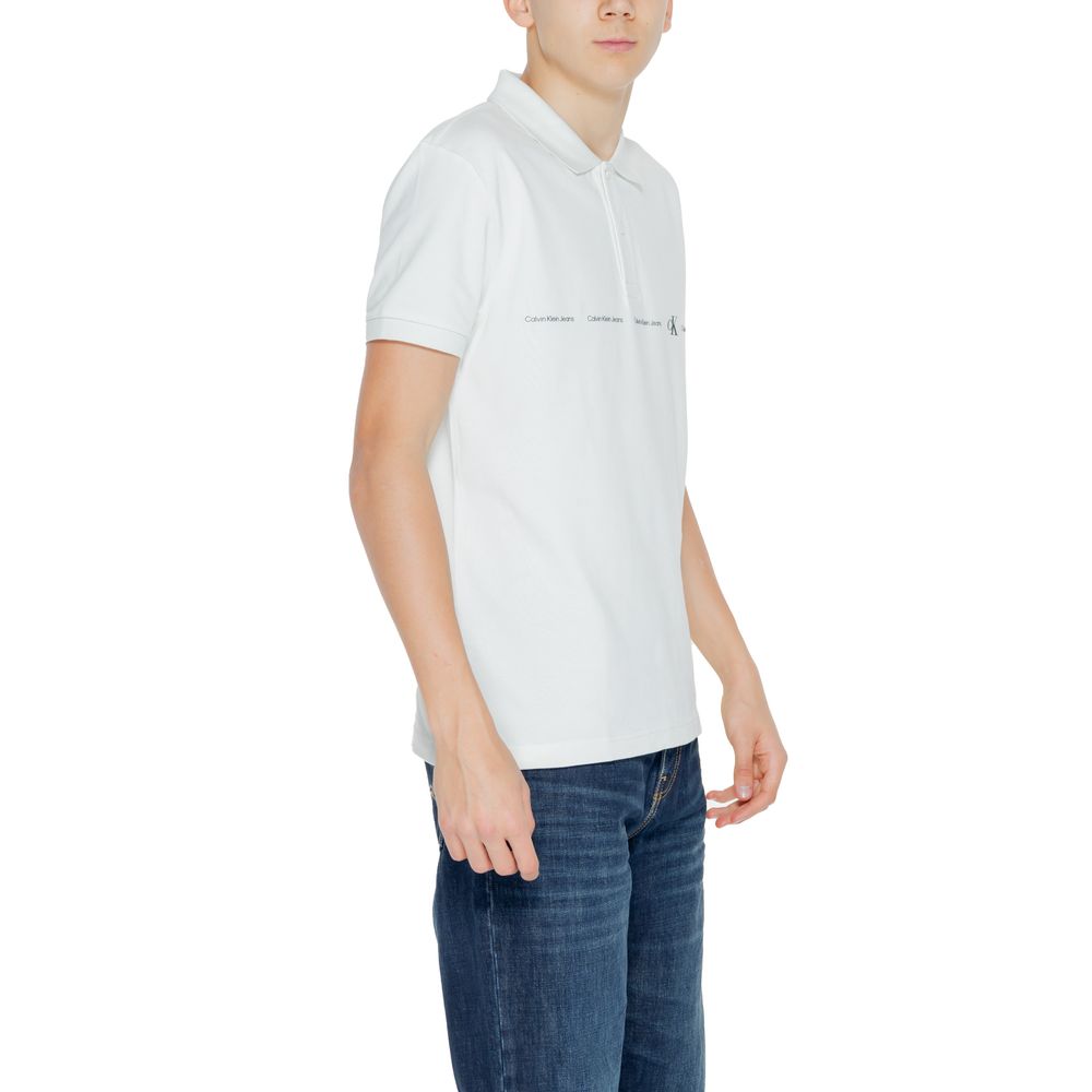 Calvin Klein Jeans Grøn bomuldspoloshirt