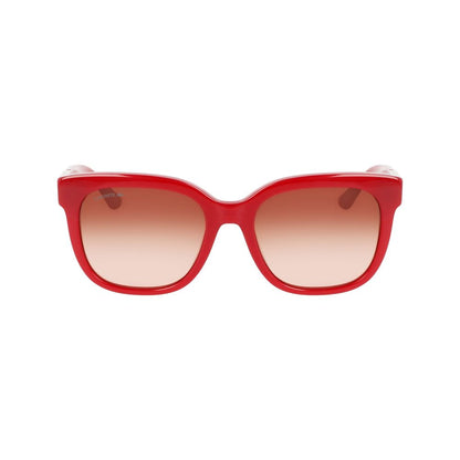 Lacoste Red Acetate Sunglasses