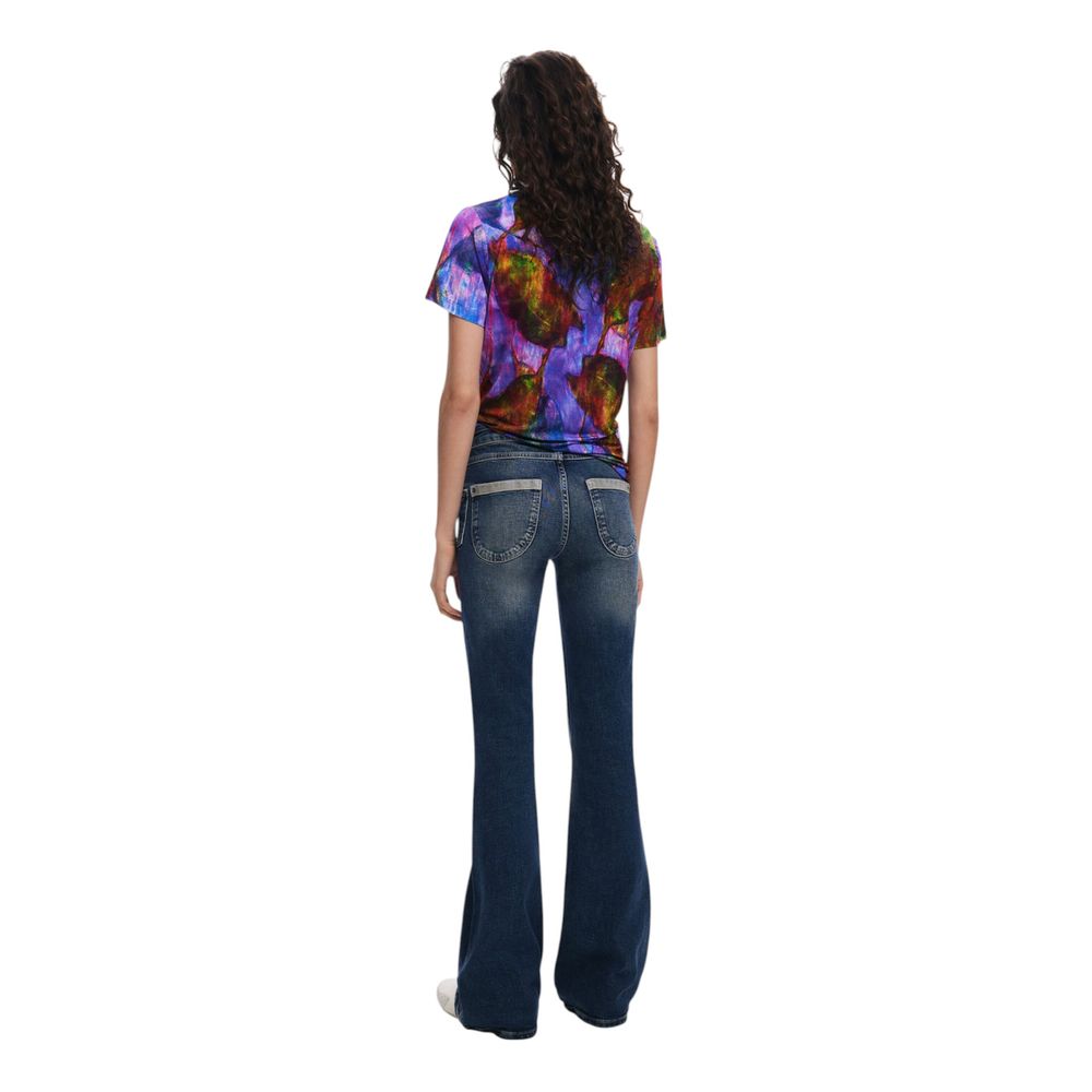 Desigual Purple Viscose Tops & T-Shirt