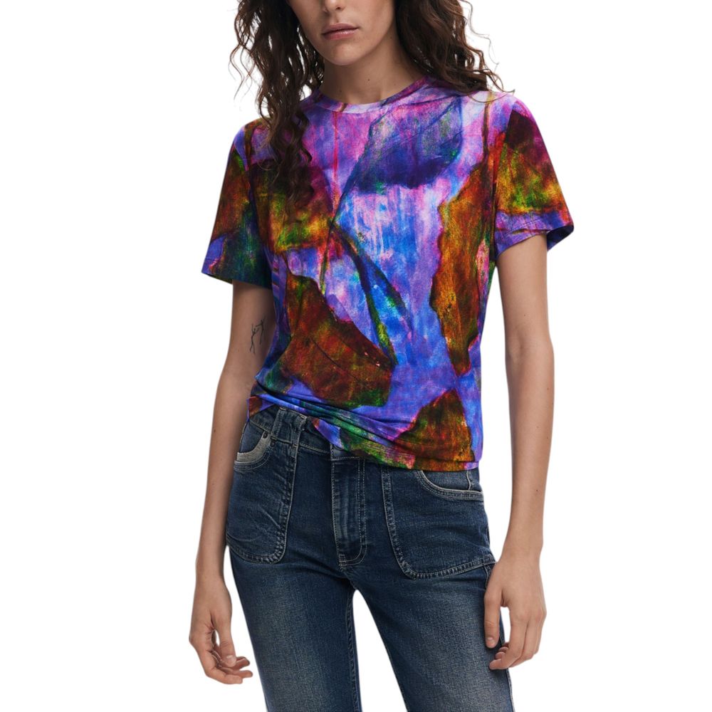 Desigual Purple Viscose Tops & T-Shirt