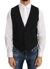 Dolce & Gabbana Elegant Slim Fit formel vest i sort