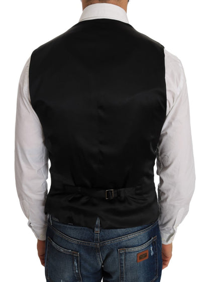 Dolce &amp; Gabbana Elegant Polkaprikket Sort Kjolevest