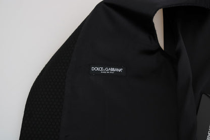 Dolce &amp; Gabbana Elegant Polkaprikket Sort Kjolevest