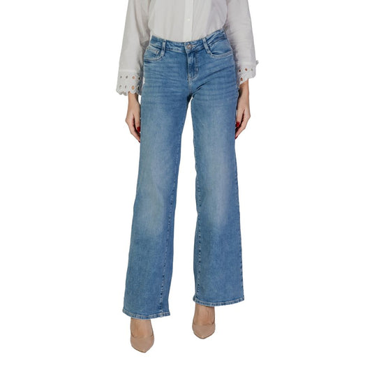 Guess Light Blue Cotton Jeans & Pant