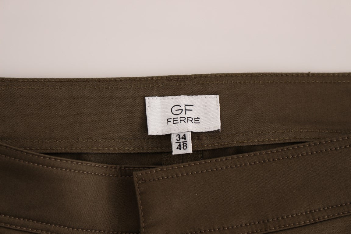 GF Ferre Elegant Green Comfort Straight Fit Bukser