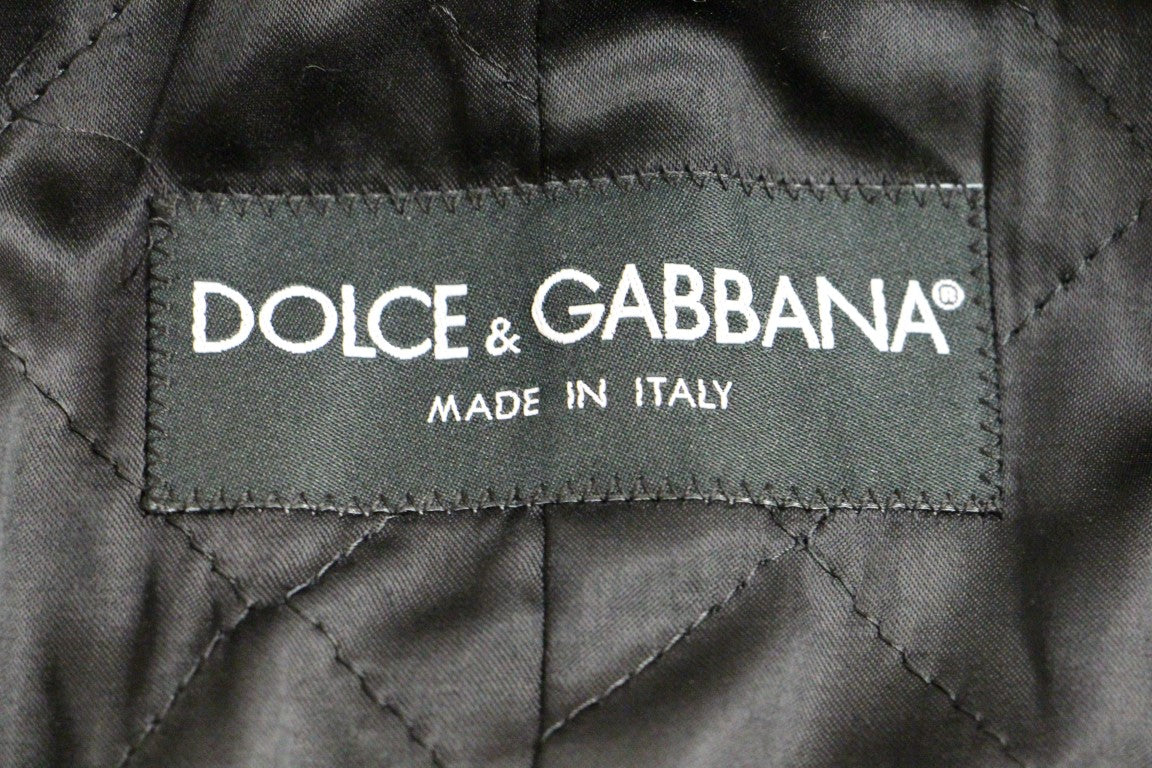 Dolce &amp; Gabbana Sicilia ternet uldblandingsfrakke