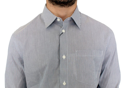 GF Ferre Chic Gråstribet Bomuldsskjorte med Casual Look