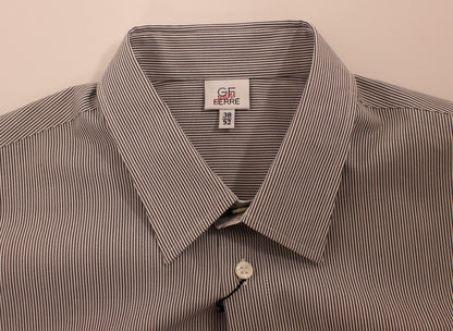 GF Ferre Chic Gråstribet Bomuldsskjorte med Casual Look