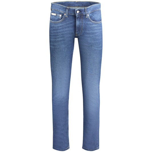 Calvin Klein Blue Cotton Jeans & Pant