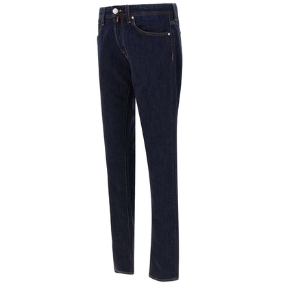 Tramarossa Blue Cotton Jeans & Pant