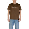 Hugo Boss Green Cotton T-Shirt