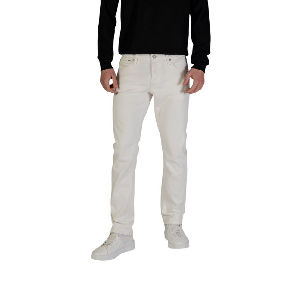 Jack Jones White Cotton Jeans & Pant