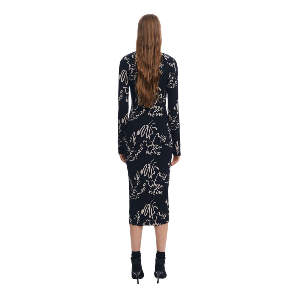 Desigual Black Viscose Dress