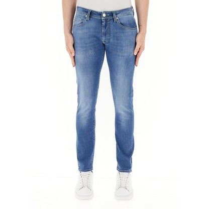 Tramarossa Blue Cotton Jeans & Pant