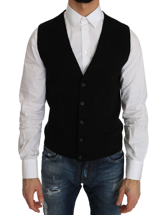 Dolce &amp; Gabbana elegant sort bomuld formel vest