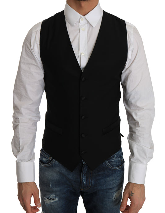 Dolce &amp; Gabbana elegant sort uldblanding formel vest