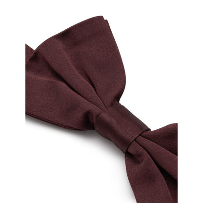 Dolce &amp; Gabbana Burgundy Silkeslips &amp; Bowty