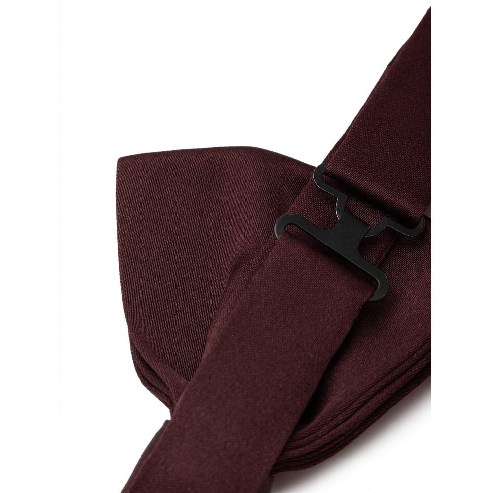 Dolce &amp; Gabbana Burgundy Silkeslips &amp; Bowty