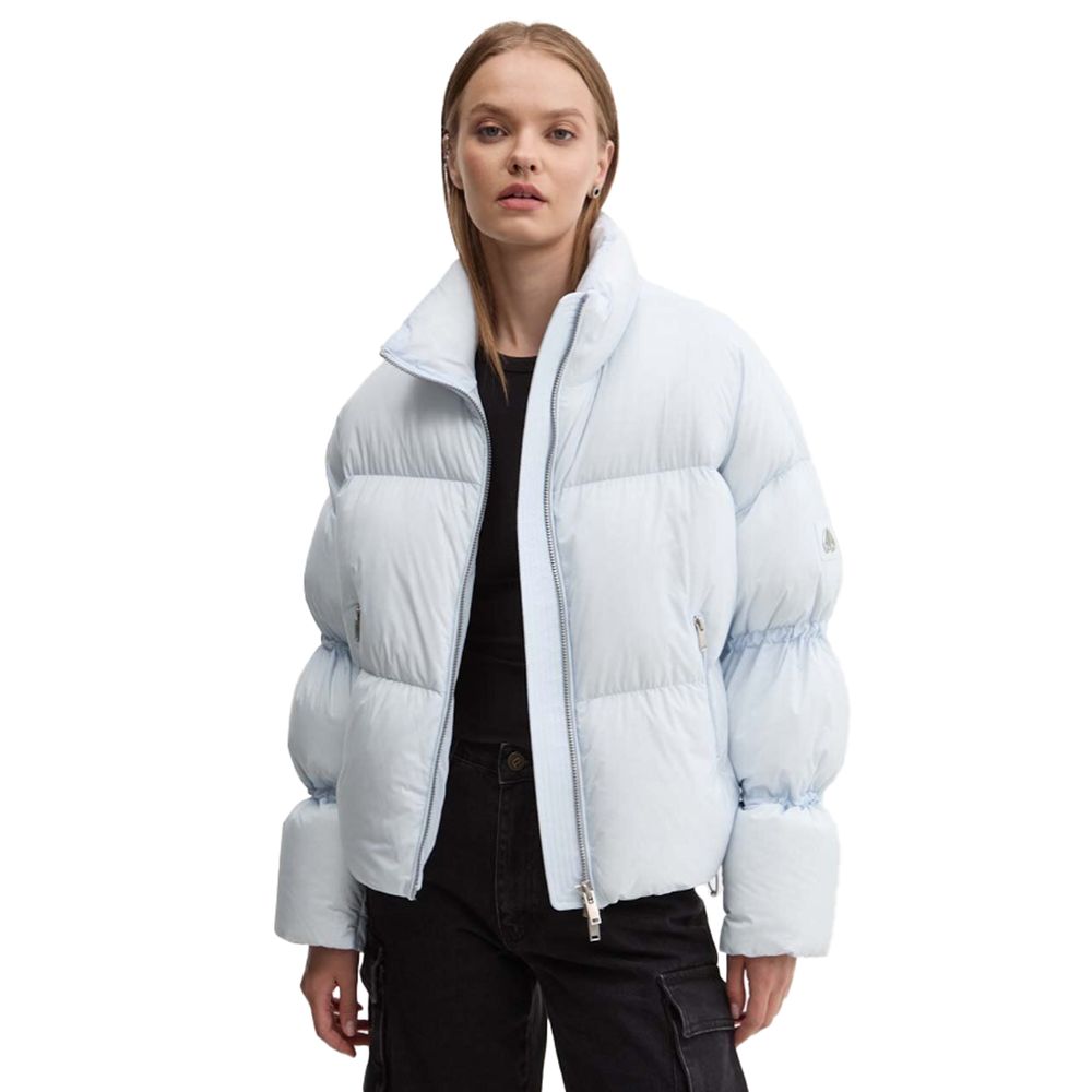 Moose Knuckles Light Blue Nylon Jackets & Coat