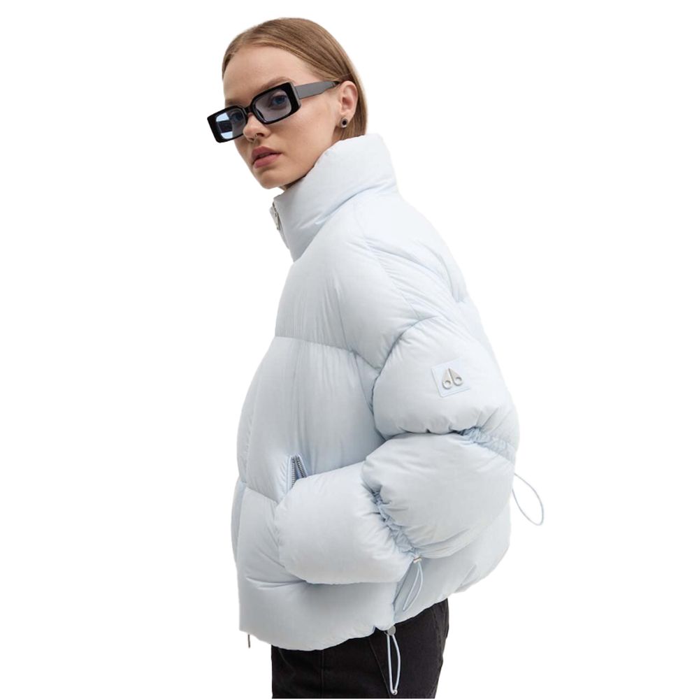 Moose Knuckles Light Blue Nylon Jackets & Coat