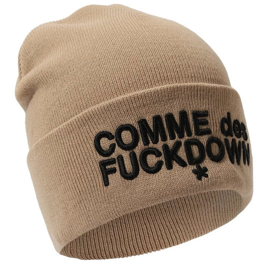 Comme Des Fuckdown brune akrylhatte og kasket