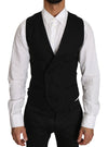 Dolce & Gabbana elegant dobbeltradet slim fit uldvest