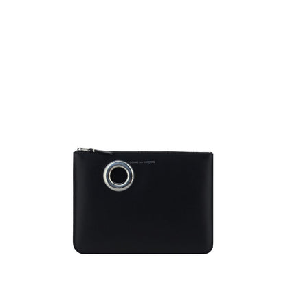 Comme Des Garçons Pung Sølv Eyelet Møntpung