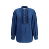 Valentino Ruffle denim Shirts