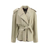 Balenciaga Raw-cut short Trench Coat