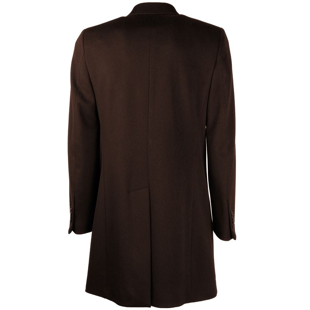 Made in Italy Brown Wool Men's Jacket