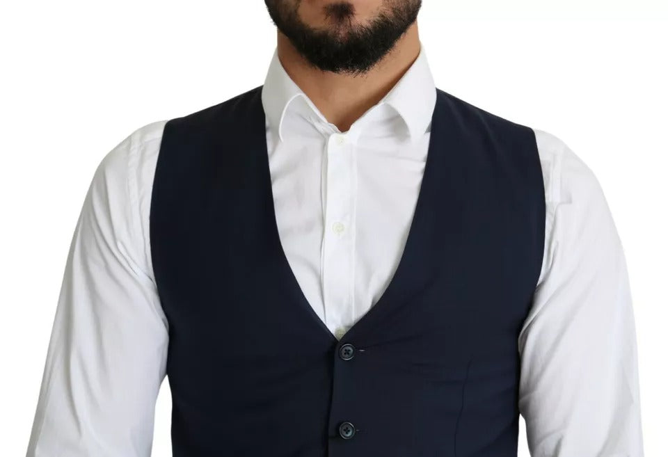 Dolce &amp; Gabbana bleumarin bărbați rochie formală vestă vestă