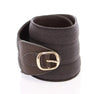 Dolce & Gabbana Brown D&G Leather Linnen Logo Belt