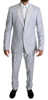 Dolce & Gabbana Light Blue SICILIA Wool 3 Piece Suit