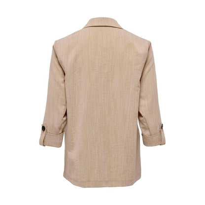 Only Beige Viscose Suits & Blazer