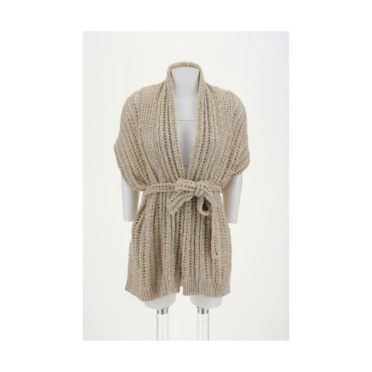 Brunello Cucinelli Perforeret cardigan med pailletter