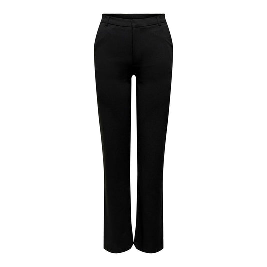 Jacqueline De Yong Black Elastane Jeans & Pant