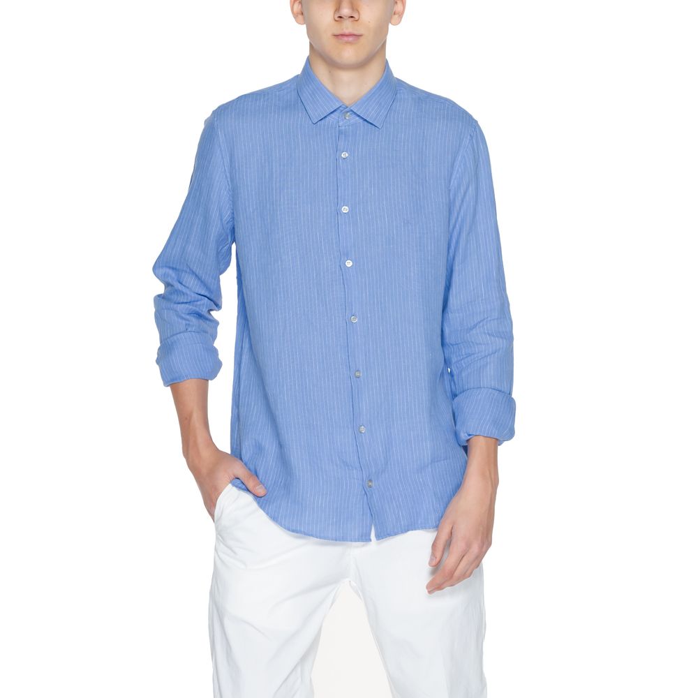 Calvin Klein Blå Hørskjorte