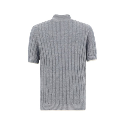 Brunello Cucinelli Ribbet Poloshirt