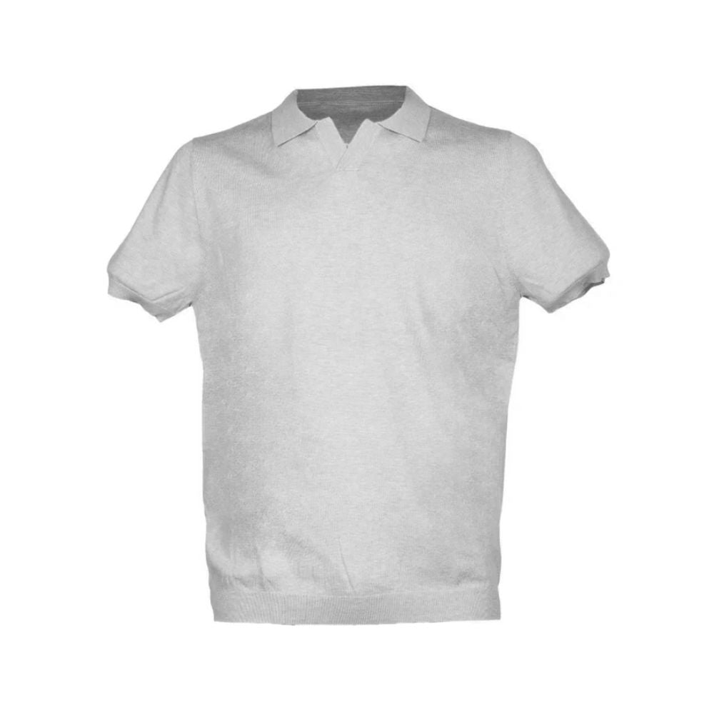 Grå bomuldspoloshirt fra People Of Shibuya