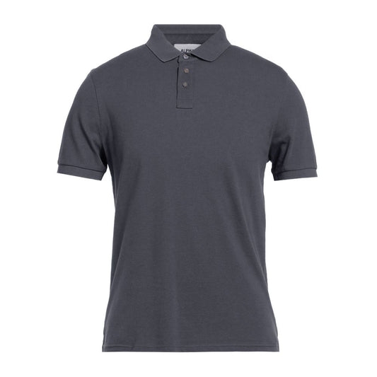 Alpha Studio Grå bomuldspoloshirt