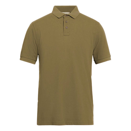 Alpha Studio Grøn Bomuldspoloshirt