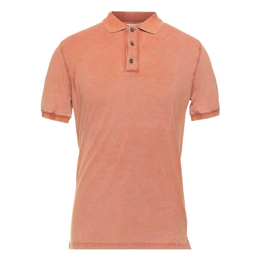 Alpha Studio lyserød bomuldspoloshirt