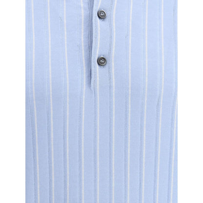 Brioni Striped Polo Sweater