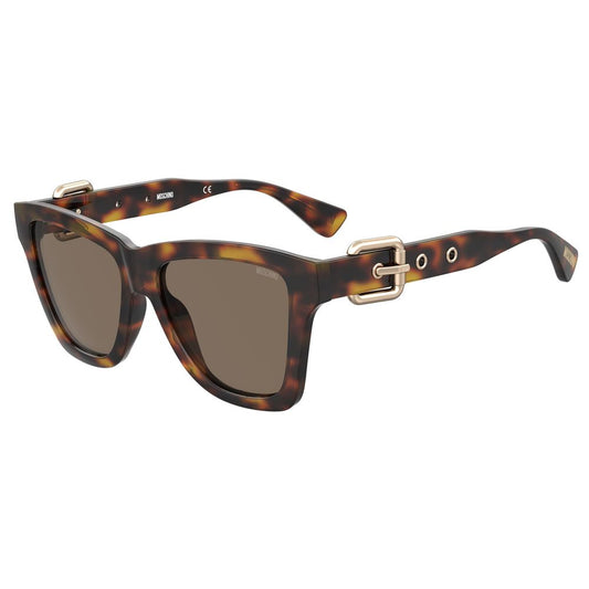 Moschino Brown Acetate Sunglasses