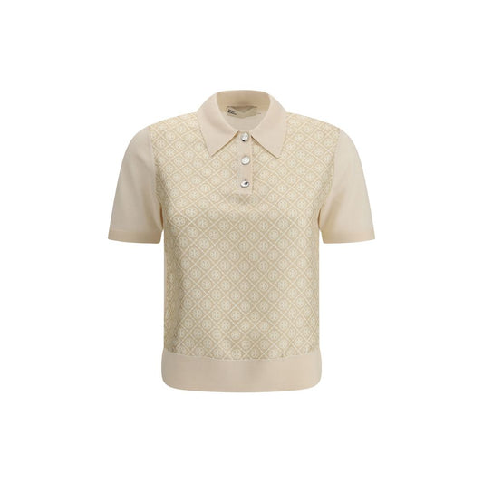 Tory Burch Wool and silk Polo Shirt