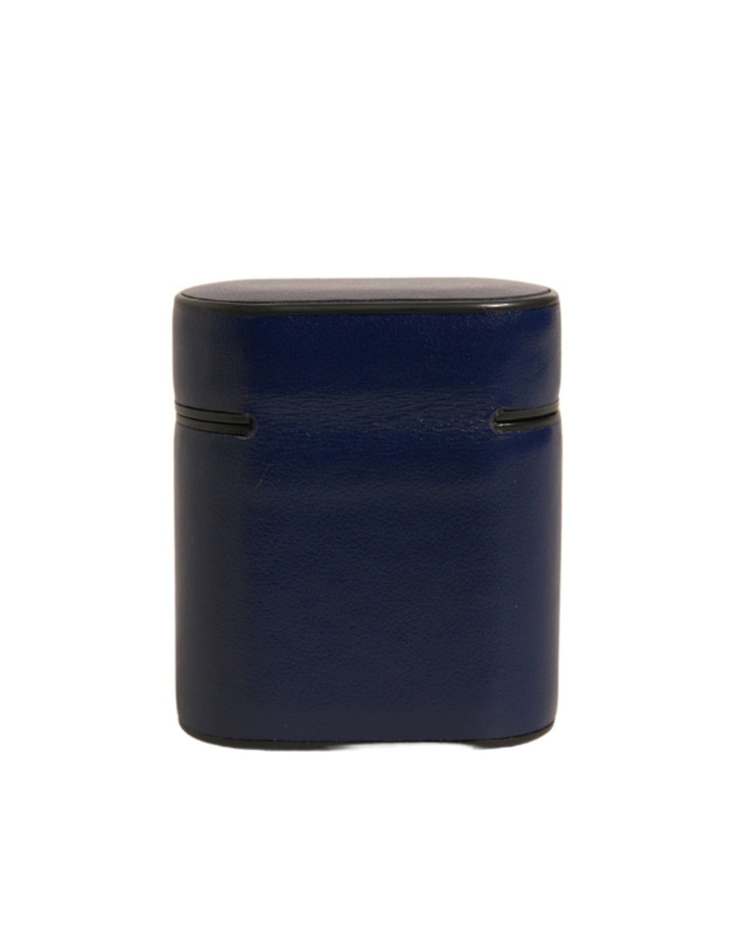 Dolce &amp; Gabbana Blå Læder Flip Holder Airpods Etui